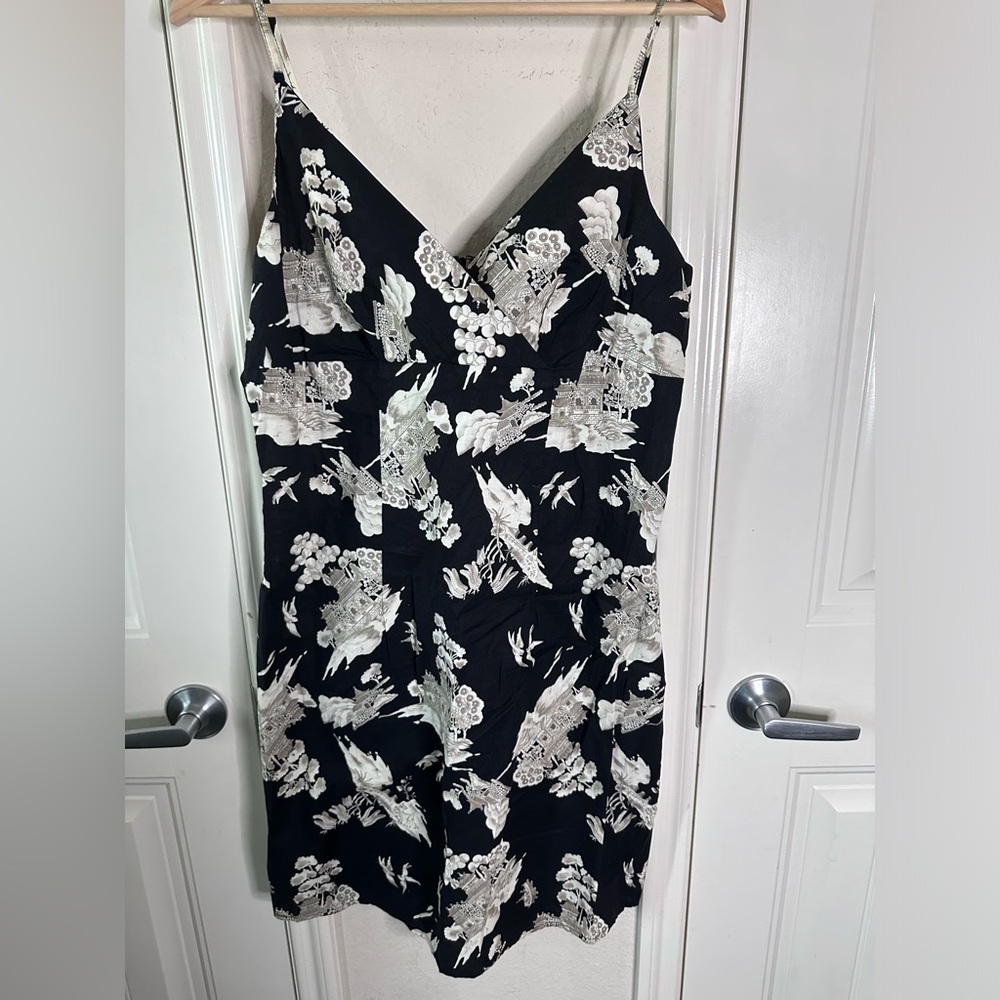 100% Cotton Vintage Dress.No Boundaries. Japanese inspired pattern. Size X-Large